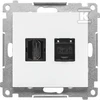 Kontakt Simon TGHRJ45.01/111 Simon 55 Lizdas HDMI + RJ45 kat.6. (moduł) Baltas mat TGHRJ45.01/111