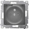 Kontakt-Simon Simon 54 Lizdas IP44 versijai be tarpiklio (modulis) 16A 250V trans. juodas kilimėlis blankus. rėmo tarpinė DGZ1BUZ.01/49A