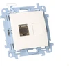 Kontakt-Simon Kompiuterio lizdas su vienu ekranu RJ45 6 kategorijos balta (C61E.01 / 11)
