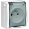 Kontakt Simon GN.1-KR.Z/U SHIFT N/N SMOKE Baltas VANDENIS