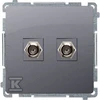 Kontakt Simon GN.2-KR.ANTENNA F STEEL INOX BASIC