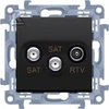 Kontakt Simon GN.2-KR.ANTEN.SAT-SAT-RTV Juodas SIMON10