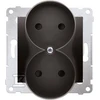 Kontakt-Simon SIMON54 dvigubas b / U 16A IP20 su antracito skydu - DG2MZ.01 / 48
