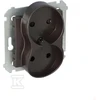 Kontakt-Simon SIMON54 dvigubas b / U 16A IP20 su antracito skydu - DG2MZ.01 / 48