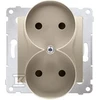 Kontakt-Simon SIMON54 dvigubas b / up 16A IP20 su aukso skydu - DG2MZ.01 / 44