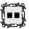 Kontakt Simon Schneider Electric Simon 24 Lizdas komputerowe podwójne RJ45 kategoria 6 balta N62.01/11