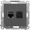 Kontakt Simon GN.2-KR.KOM.RJ45 K.6 P. GRAFIT.M.SIMON55