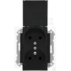 Kontakt Simon GN.2-KR.Z/U IP44 MATINĖ JUODA SIMON55