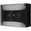 Kontakt Simon GN.2-KR.Z/U IP44 TR.Juodas.Matinis AQUACLICK