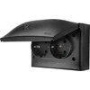 Kontakt Simon GN.2-KR.Z/U SCH.IP44 Juodas Matinis AQUACLICK