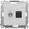 Kontakt Simon GN.ANTE."F"+RJ45 K.6 ALU.MAT SIMON55