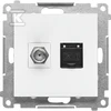 Kontakt Simon GN.ANTE."F"+RJ45 K.6 Matinis Baltas SIMON55