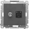 Kontakt Simon GN.ANTE."F"+RJ45 K.6 GRAFIT.MAT SIMON55