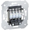 Kontakt-Simon Kištukinis lizdas su vienu arba dviem garsiakalbiais, su 4 galiniais mechanizmais (75801-39)