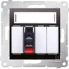 Kontakt-Simon SIMON54 garsiakalbio lizdas su vienu antracitu - DGL31.01 / 48