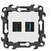 Kontakt-Simon Simon 24 Lizdas HDMI 2.1 + USB 3.0 balta NGHDUSB3.01/11