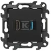 Kontakt-Simon Simon 24 Lizdas HDMI 2.1 + USB 3.0 juoda mat NGHDUSB3.01/49