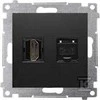 Kontakt Simon GN.HDMI+RJ45 CAT6 Juodas SIMON54