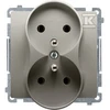 Kontakt-Simon Simon Basic lizdas su 16A satino pagrindu (BMGZ2M.01 / 29)