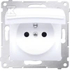 Kontakt-Simon Hermetic vieno lizdo lizdas SIMON54 be 16A IP44 su baltos spalvos sklende - DGZ1BUZ.01/11