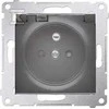 Kontakt-Simon Hermetic vieno lizdo lizdas SIMON54 be 16A IP44 antracito - DGZ1BUZ.01/48A