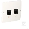 Kontakt Simon GN.KOMP.RJ45 K.5E+RJ12 Baltas BASIC