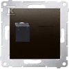 Kontakt-Simon SIMON54 kompiuterių lizdai RJ45 cat.6 su bronzos diafragma - D61.01 / 46