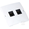 Kontakt Simon GN.COMP.RJ45 DOUBLE 5CAT. Baltas BMF52.02/1