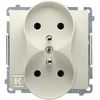 Kontakt Simon DVIGUBAS JUNGTIS Z/U BEIGE SHIFT KONTAKTAS BMGZ2M.01/12