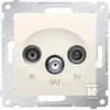 Kontakt-Simon SIMON54 RTV/SAT antenos lizdo kremas - DASP.01/41