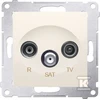 Kontakt-Simon SIMON54 RTV / SAT antenA lizdas kremas leidimas - DASP.01 / 41
