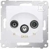 Kontakt-Simon R- TV- DATA baltas antenos lizdas (DAD.01 / 11)