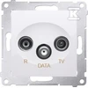 Kontakt-Simon R- TV- DATA baltas antenos lizdas (DAD.01 / 11)