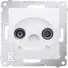 Kontakt-Simon R- TV antenos lizdai, kurie baigiasi 10 dB baltos eigos lizdai (DAZ.01 / 11)