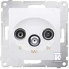 Kontakt-Simon SIMON54 RTV/SAT antenos lizdas baltas - DASP.01/11