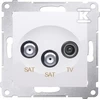 Kontakt-Simon SIMON54 SAT / SAT / RTV antenA lizdai galutinis balta - DASK2.01 / 11