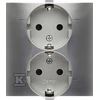Kontakt Simon GN.SCHUKO 2-CR.SIDABRINIS MATINIS SIMON54