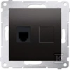 Kontakt-Simon SIMON54 telefono lizdas su vienu RJ12 antracitu - DT1.01 / 48