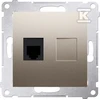 Kontakt Simon GN.TELEF.RJ12 1-KR.MOD.Auksinė MAT SIMON5