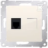 Kontakt-Simon SIMON54 vienvietis RJ12 telefono lizdas, kreminis - DT1.01/41