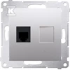 Kontakt-Simon SIMON54 skambinimo lizdas su vienu RJ12 sidabro - DT1.01 / 43
