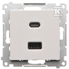 Kontakt Simon Įkroviklis 2XUSD C+A 30W J.SZ.MAT SIMON5