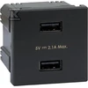 Kontakt-Simon K45 USB įkroviklis (45x45) A tipo lizdas 5V/2.1A K126E/14