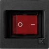 „Kontakt-Simon Connect K45“ plokštelė su dviejų polių jungikliu ir foniniu apšvietimu, grafito pilkumo (KL04/14)