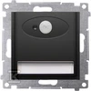 Kontakt-Simon Simon 54 LED šviestuvas su judesio jutikliu 230 V AC 1,4 W šaltai balta 5900K matinė juoda DOSCA.01/49