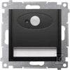 Kontakt-Simon Simon 54 LED šviestuvas su judesio jutikliu 14 V DC 0,78 W šiltai balta 3100K matinė juoda matmenys maitinimo šaltinis 14V DOSC14.01/49