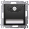 Kontakt-Simon Simon 54 LED šviestuvas su judesio jutikliu 230 V AC 1,4 W šilta balta 3100K matinė juoda DOSC.01/49
