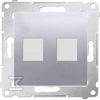 Kontakt-Simon Prijungia elektroninį lizdą dviejų SIMON54 sidabro - DKP2.01 / 43