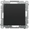 Kontakt-Simon Single mygtukas Kontakt-Simon 55 TP1.01/149 užmezgantis kontaktą be piktogramos, modulis 10 AX, 250V~, juodos matinės greitosios jungtys