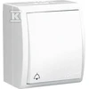 Kontakt-Simon Simon Aquarius bell mygtukas su 10AX baltu hermetišku apšvietimu (AQD1L / 11)